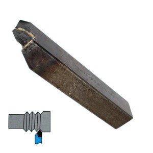 Резьбовой левый резец Cnic 25х25х160 мм для наружной резьбы DIN 282-60 Т15К6