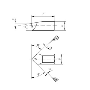Резец вставка 8х12 мм оснащенная Гексанитом-Р (Композит К10) с углом в плане 47° на 47° (страница 11)