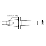 Оправка расточная для сквозных отверстий Cnic D40 мм 7:24-50NT квадрат под резец 12х12 мм 90° расточка 50-65х180 мм