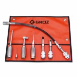 Многоцелевой набор адаптеров для смазки к ручным шприцам Groz GAK/7